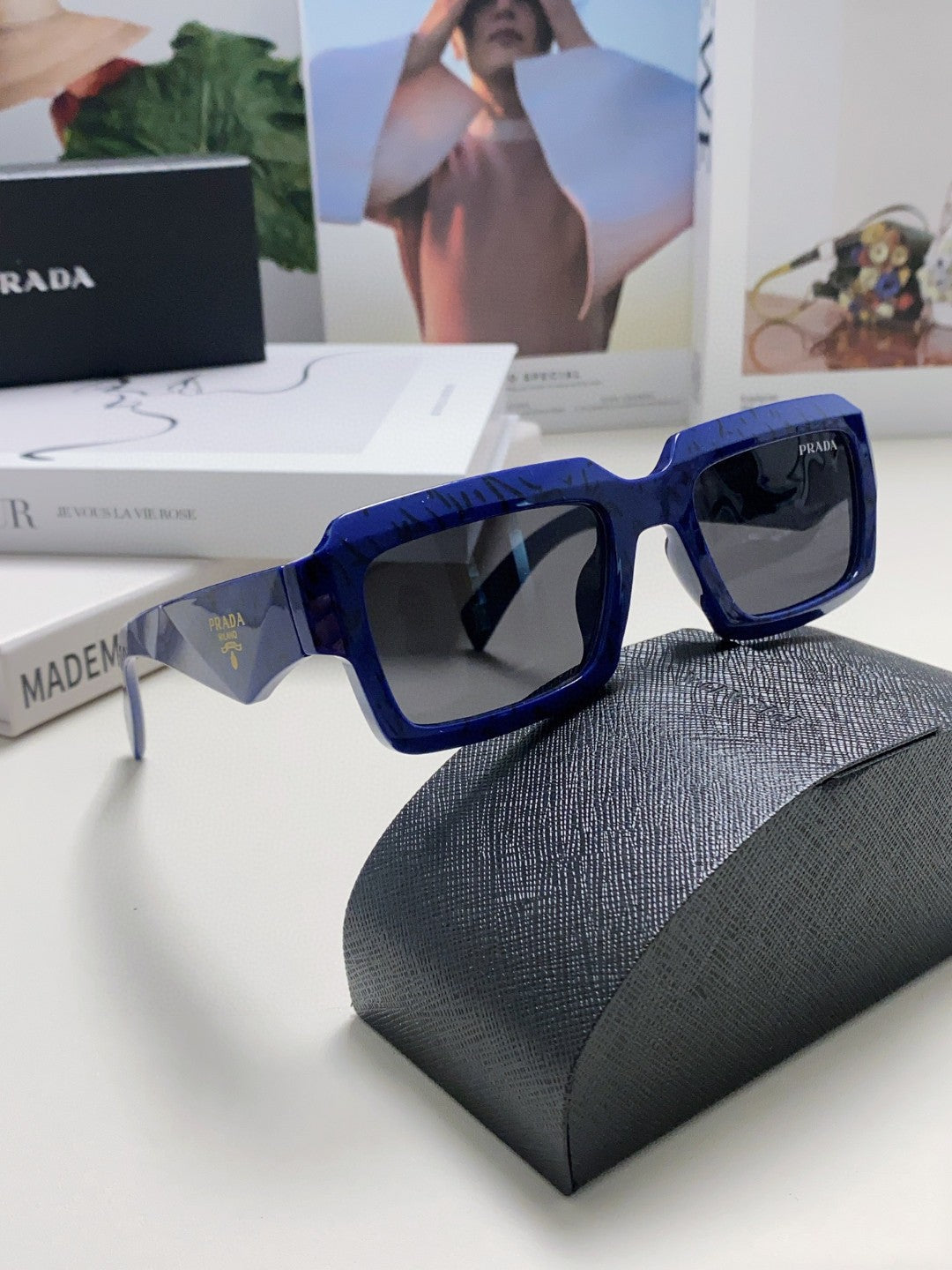 Prada Fashion Blue Lens Sunglasses for Women - 449404 - detail image 7
