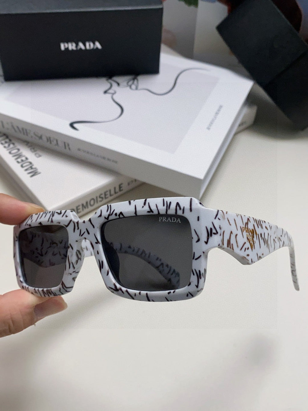 Prada Fashion Gray Lens Sunglasses for Women - 487045 - detail image 5