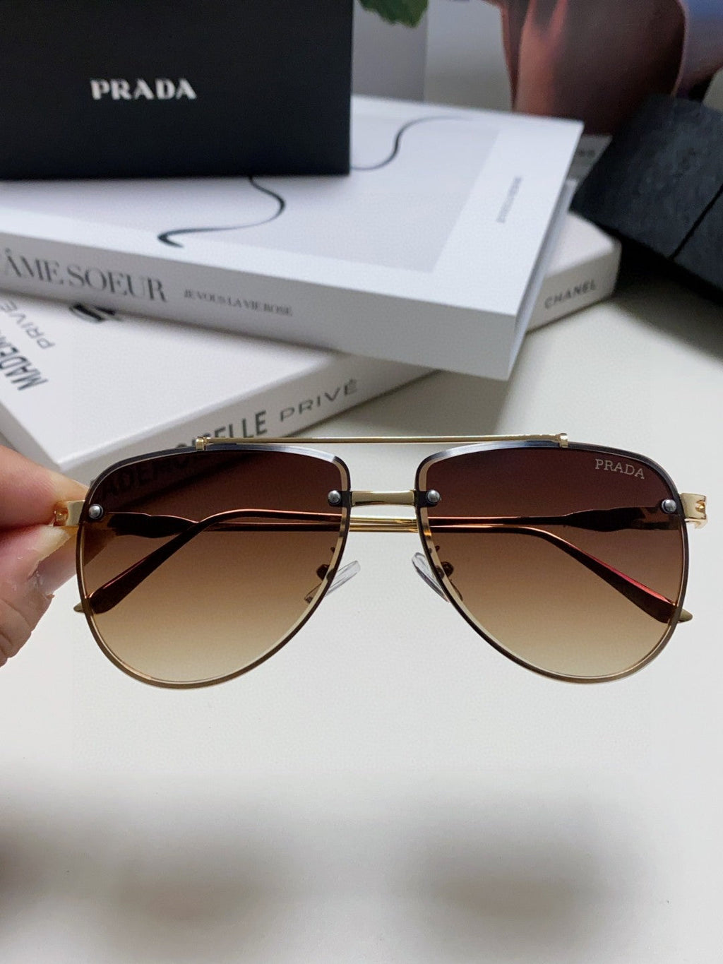 Prada Fashion Gray Lens Sunglasses for Men & Women - 487050 - detail image 3