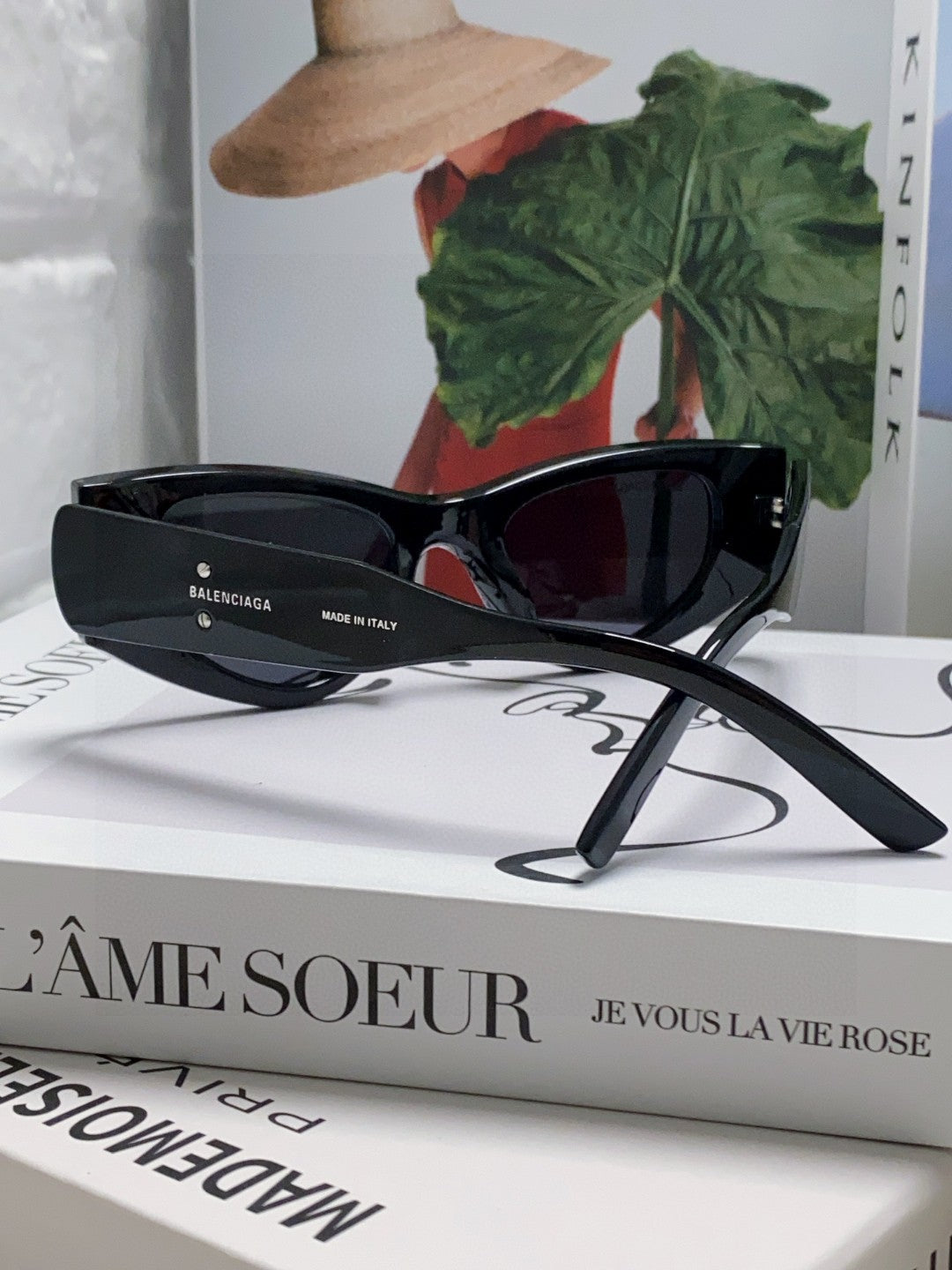 Balenciaga Polarized Cat-Eye Orange Lens Sunglasses for Men & Women - 358649 - detail image 4