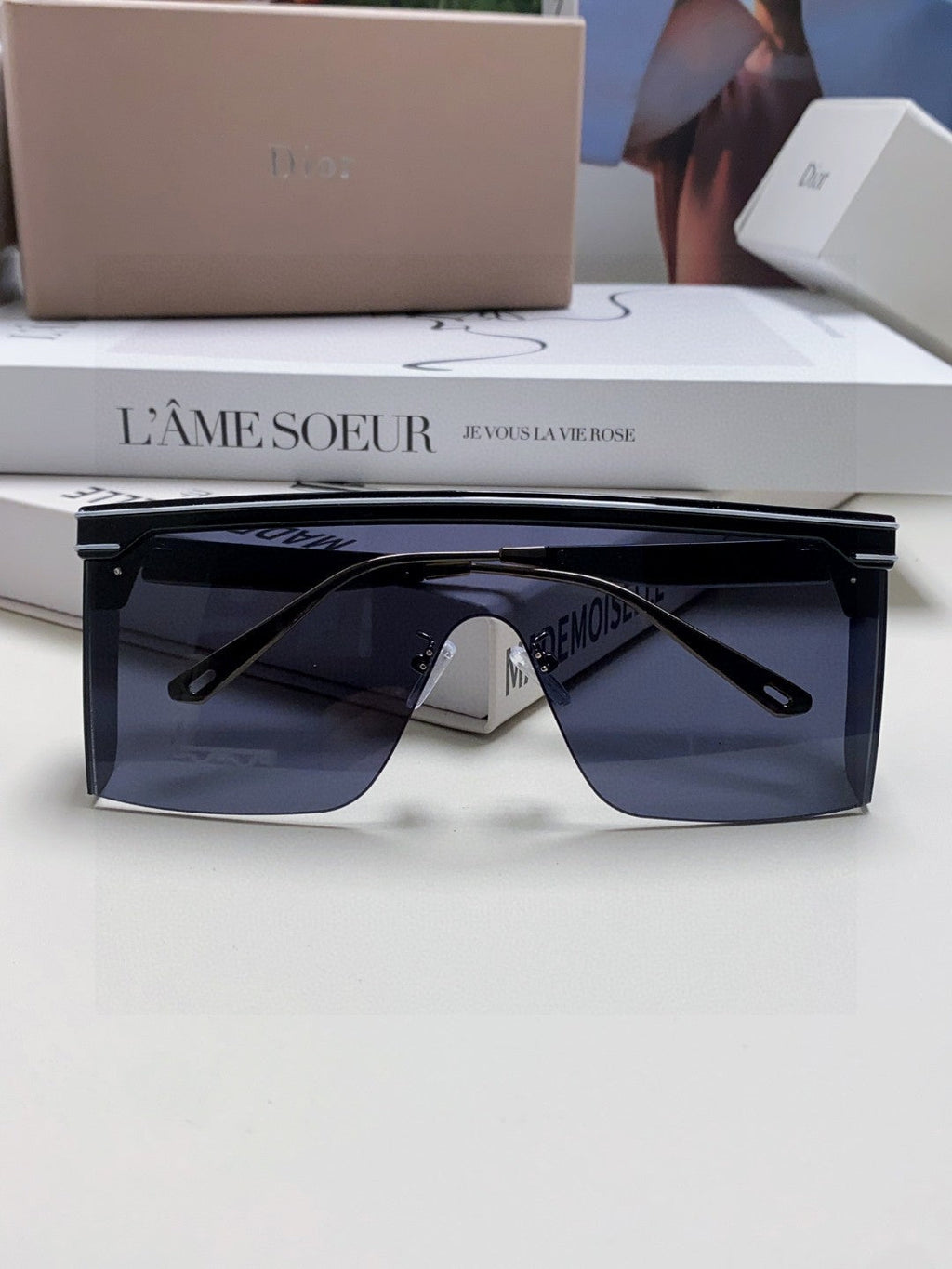 Dior Oversized Gold Lens Sunglasses for Men & Women - 371939 - detail image 6