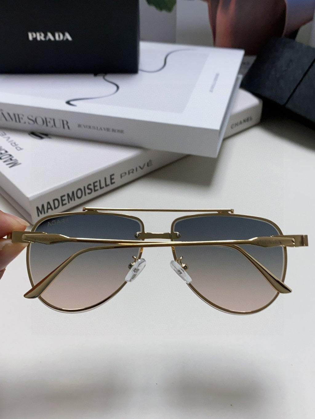 Prada Fashion Gray Lens Sunglasses for Men & Women - 465683 - detail image 4