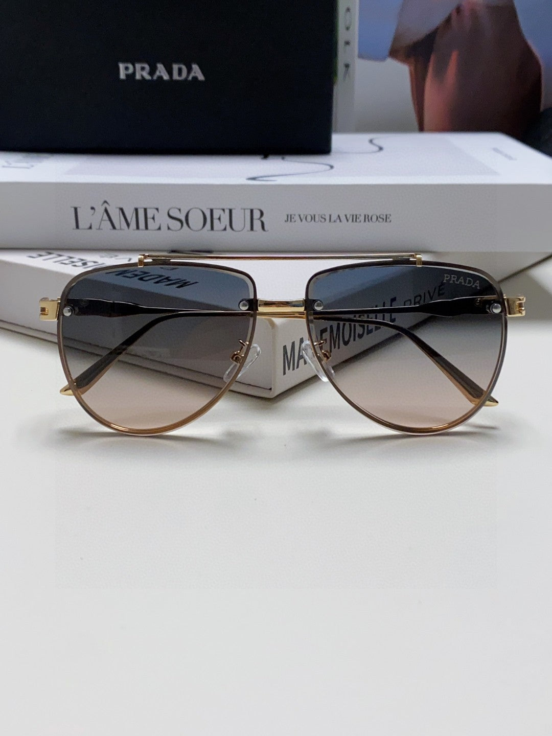 Prada Fashion Gray Lens Sunglasses for Men & Women - 465683 - detail image 6