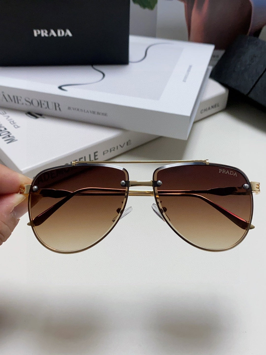 Prada Fashion Gray Lens Sunglasses for Men & Women - 465684 - detail image 2