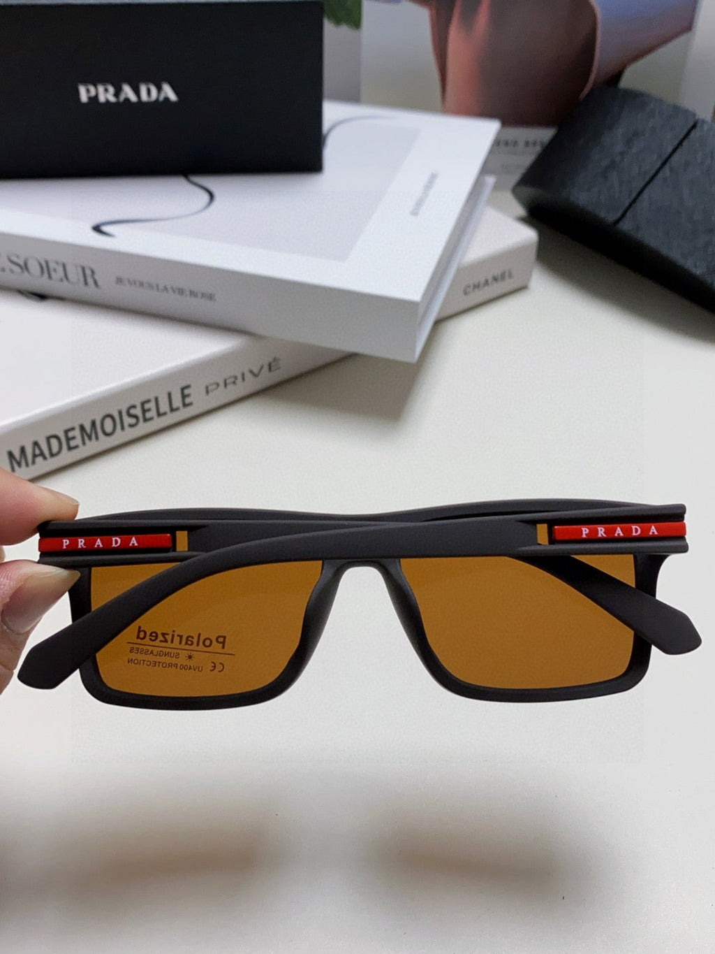 Prada Fashion Gray Lens Sunglasses for Men & Women - 465535 - detail image 4