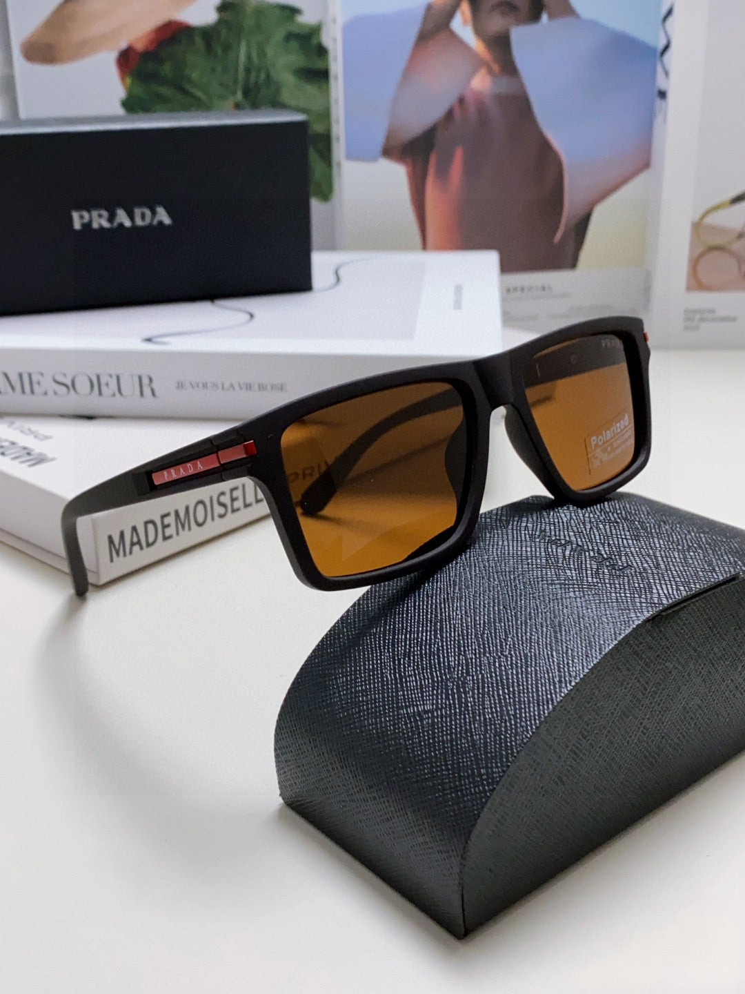 Prada Fashion Gray Lens Sunglasses for Men & Women - 465535 - detail image 7