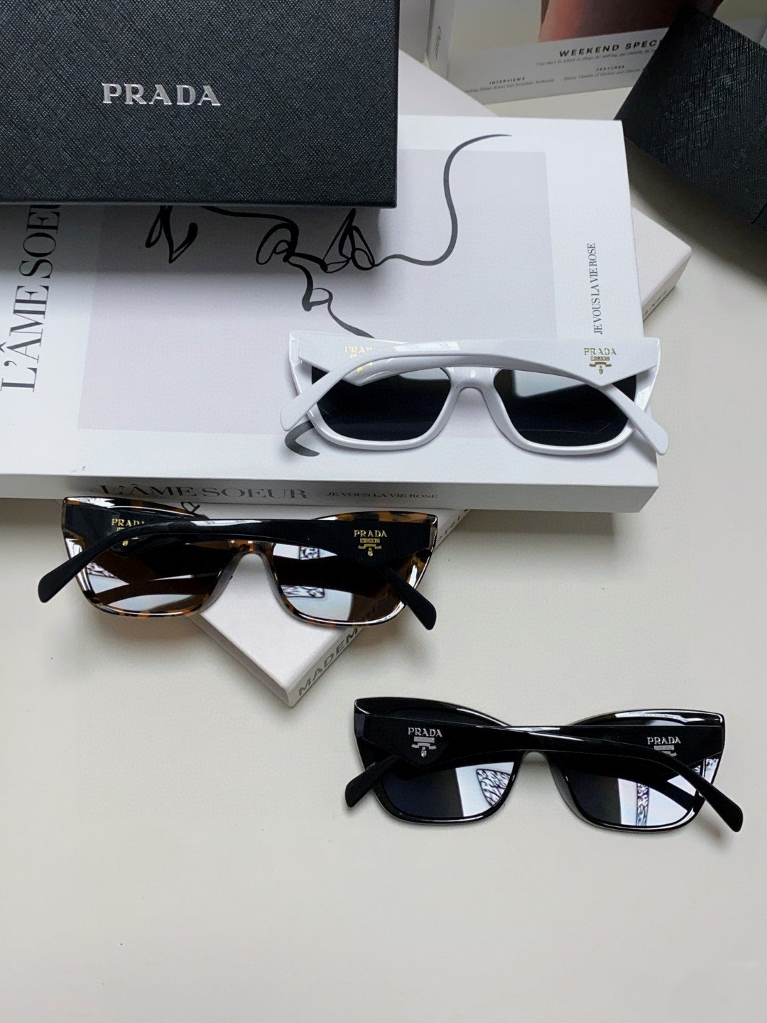 Prada Fashion Brown Lens Sunglasses for Men & Women - 465541 - detail image 8