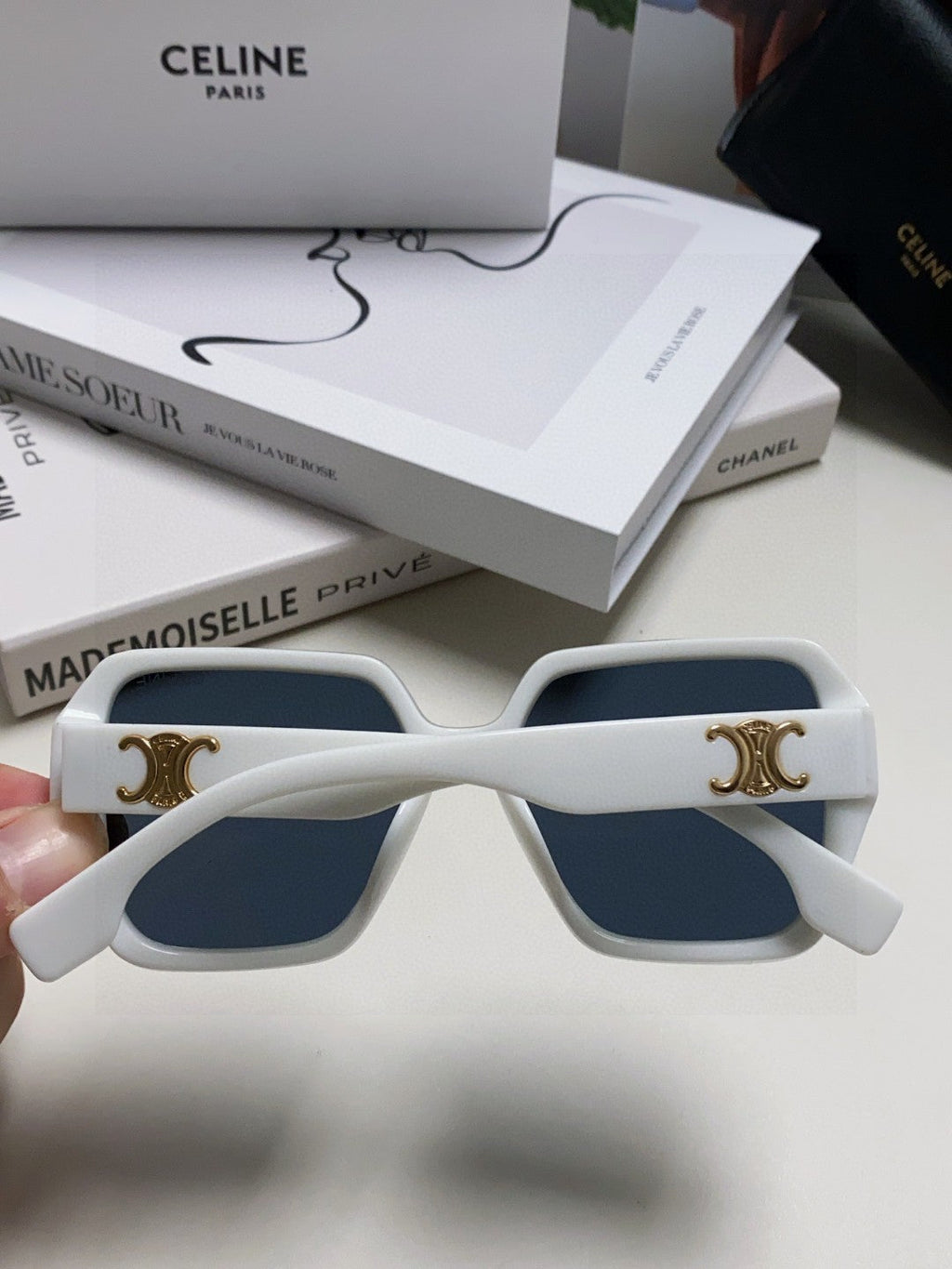 Celine Square Black Lens Sunglasses for Men & Women - 415651 - detail image 4