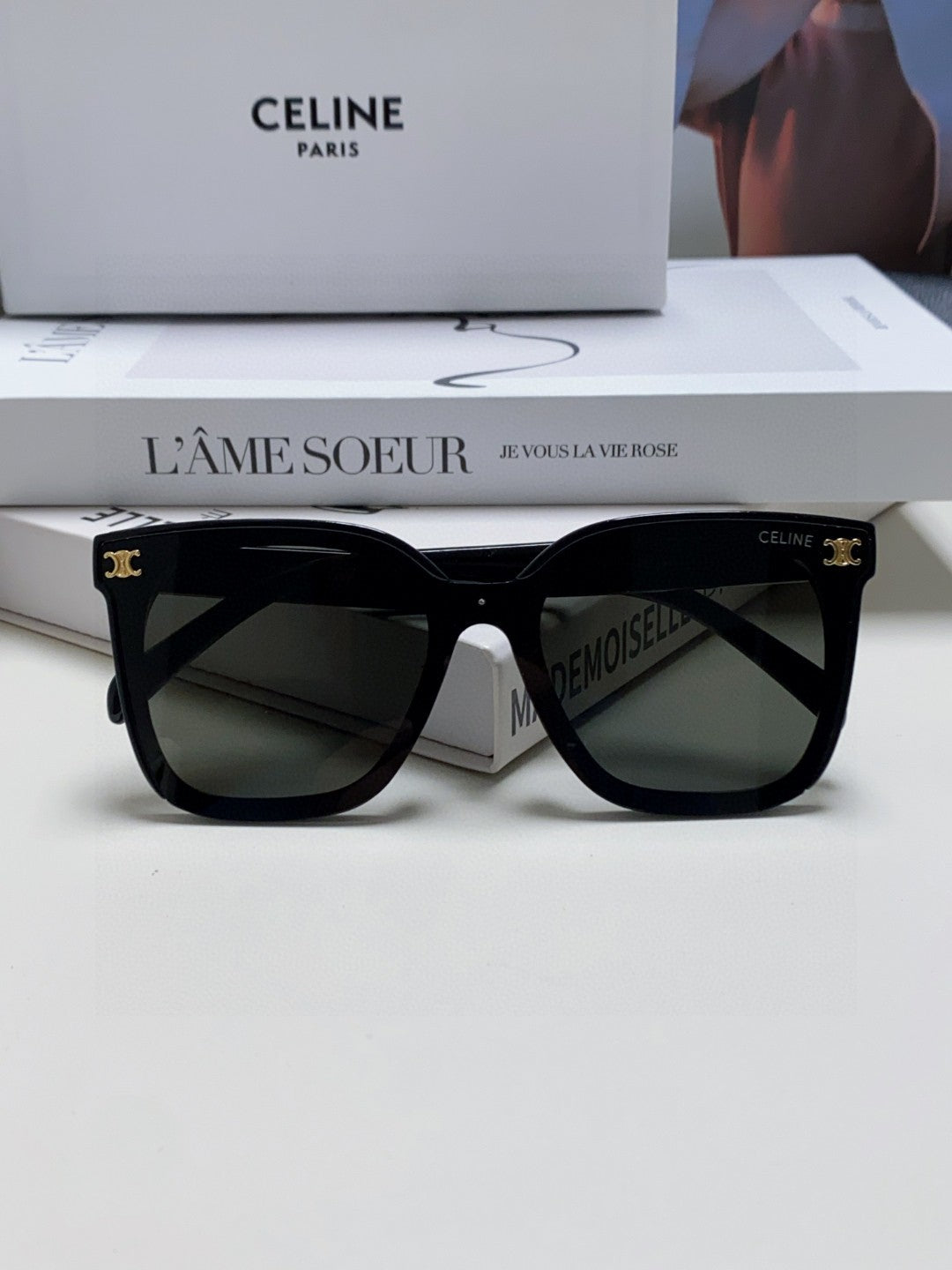 Celine Fashion Black Lens Sunglasses for Men & Women - 415648 - detail image 6