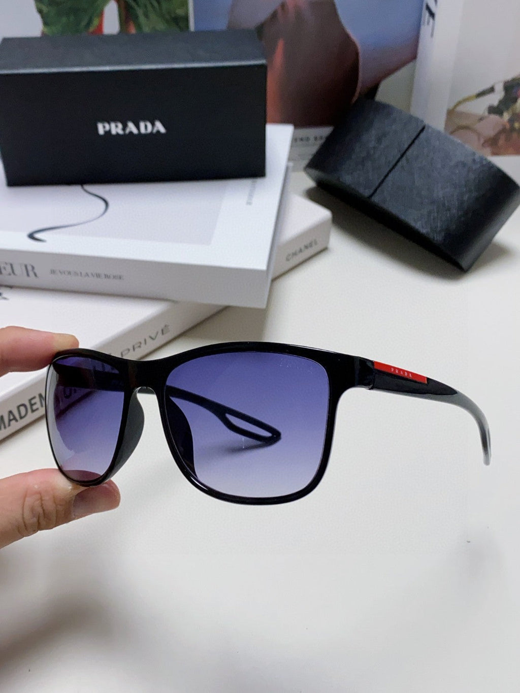 Prada Polarized Fashion Blue Lens Sunglasses for Men & Women - 415706 - detail image 5
