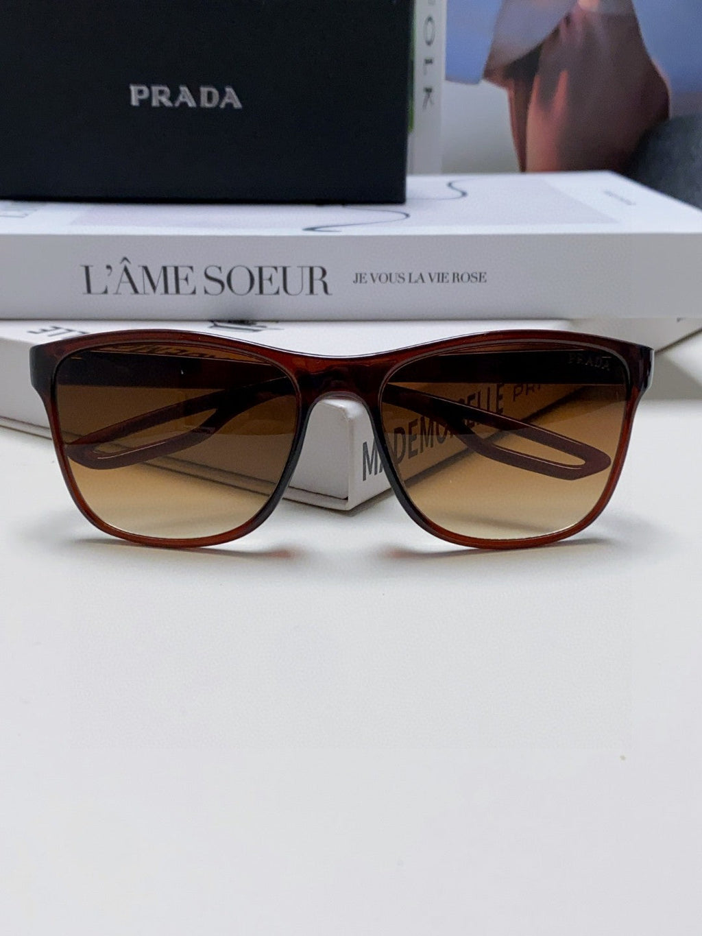 Prada Polarized Fashion Brown Lens Sunglasses for Men & Women - 415707 - detail image 6