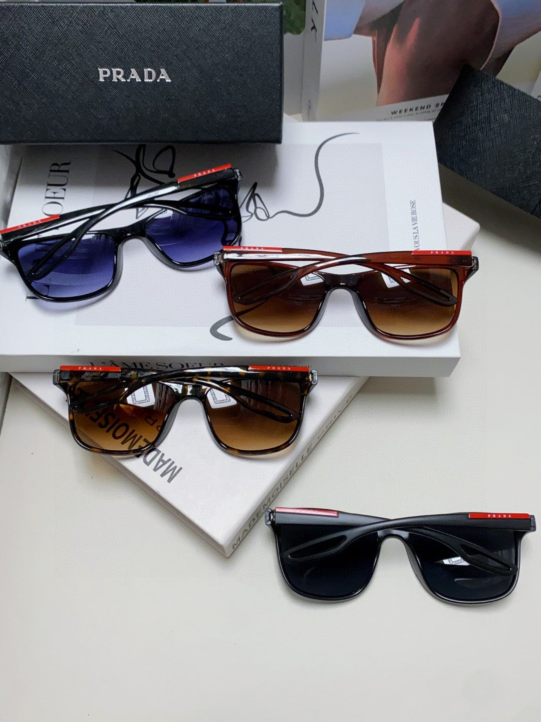 Prada Polarized Fashion Brown Lens Sunglasses for Men & Women - 415707 - detail image 8