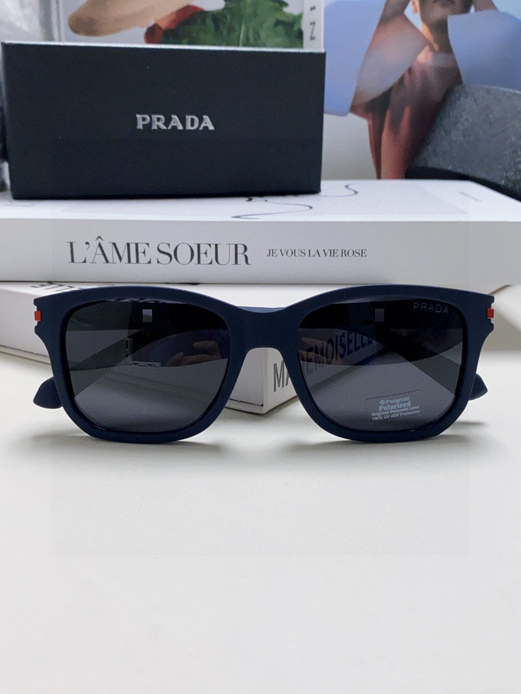 Prada Fashion Black Lens Sunglasses for Men & Women - 487115 - detail image 6