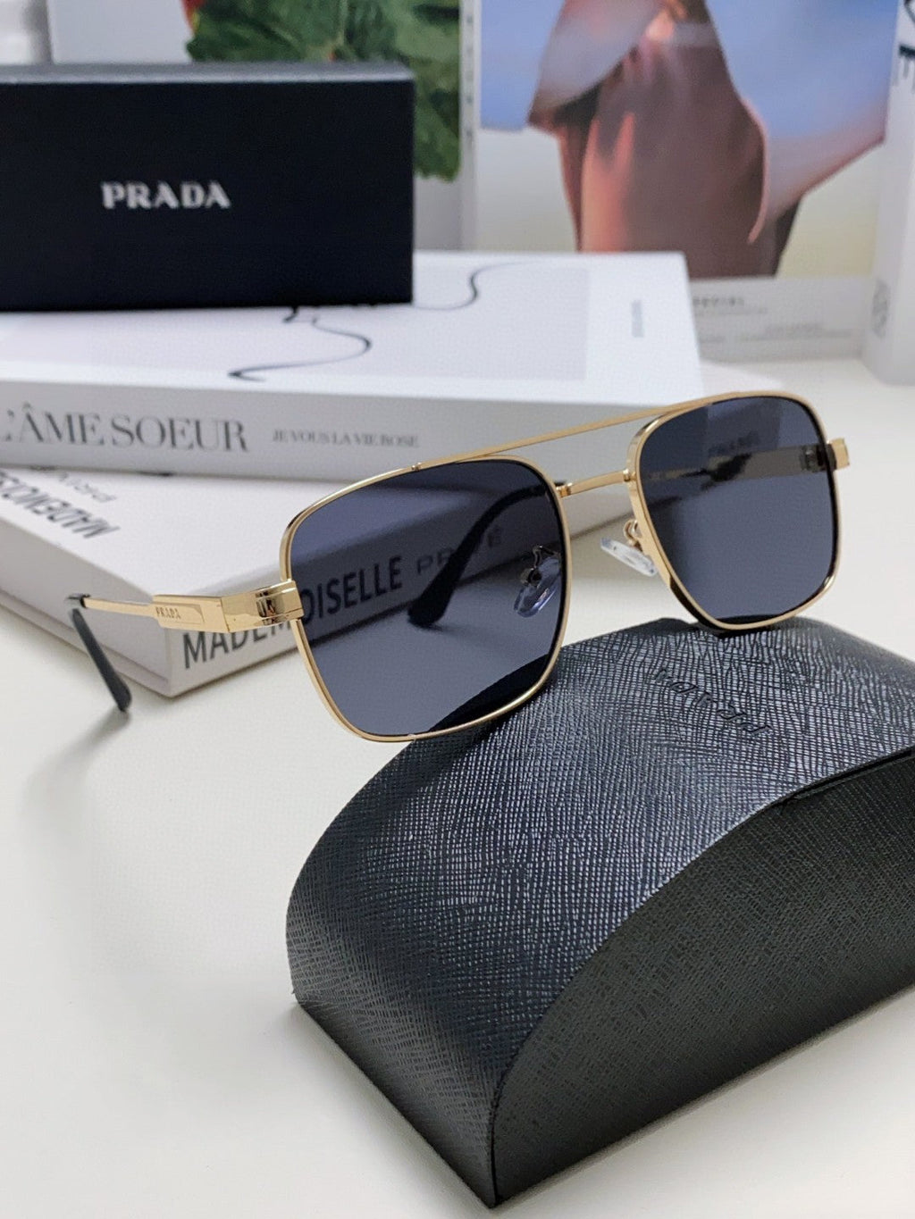 Prada Square Gray Lens Sunglasses for Men & Women - 432162 - detail image 6