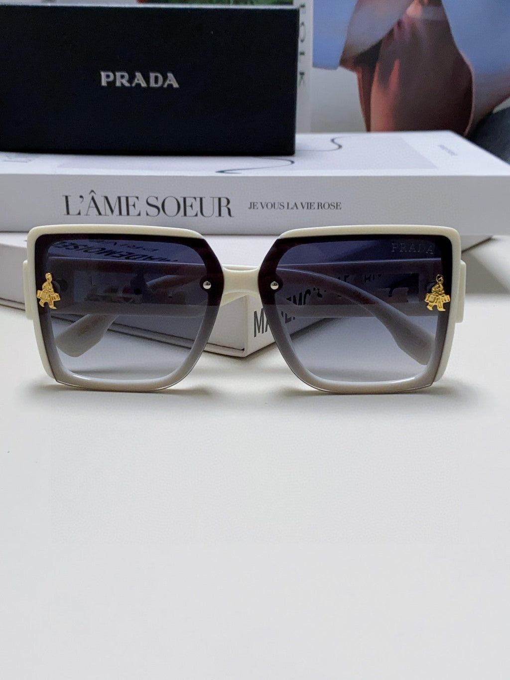 Prada Fashion Silver Lens Sunglasses for Men & Women - 432167 - detail image 6