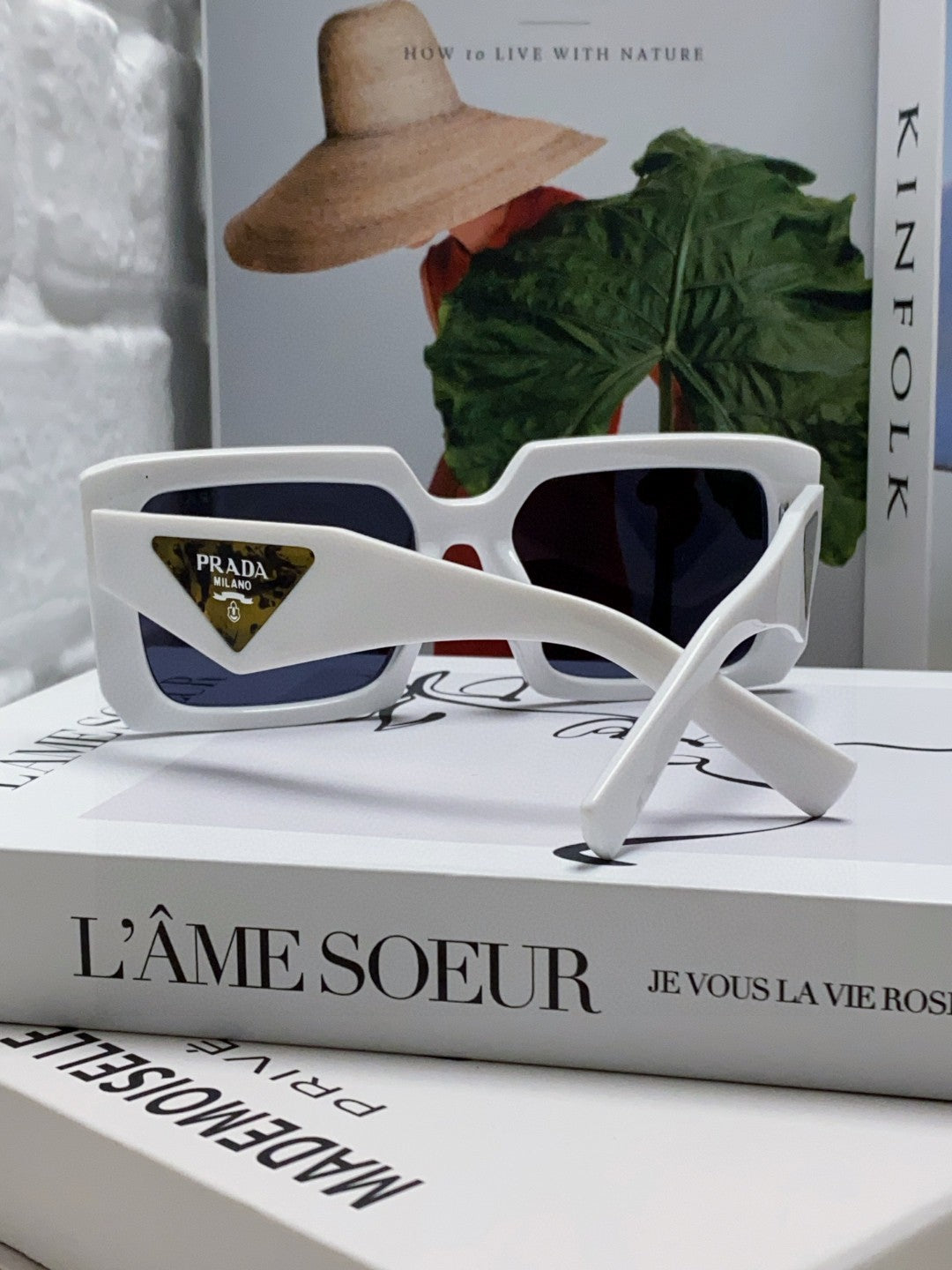 Prada Metal Oversized Silver Lens Sunglasses for Men - 432170 - detail image 2