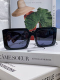 Prada Metal Oversized Blue Lens Sunglasses for Men - 432172
