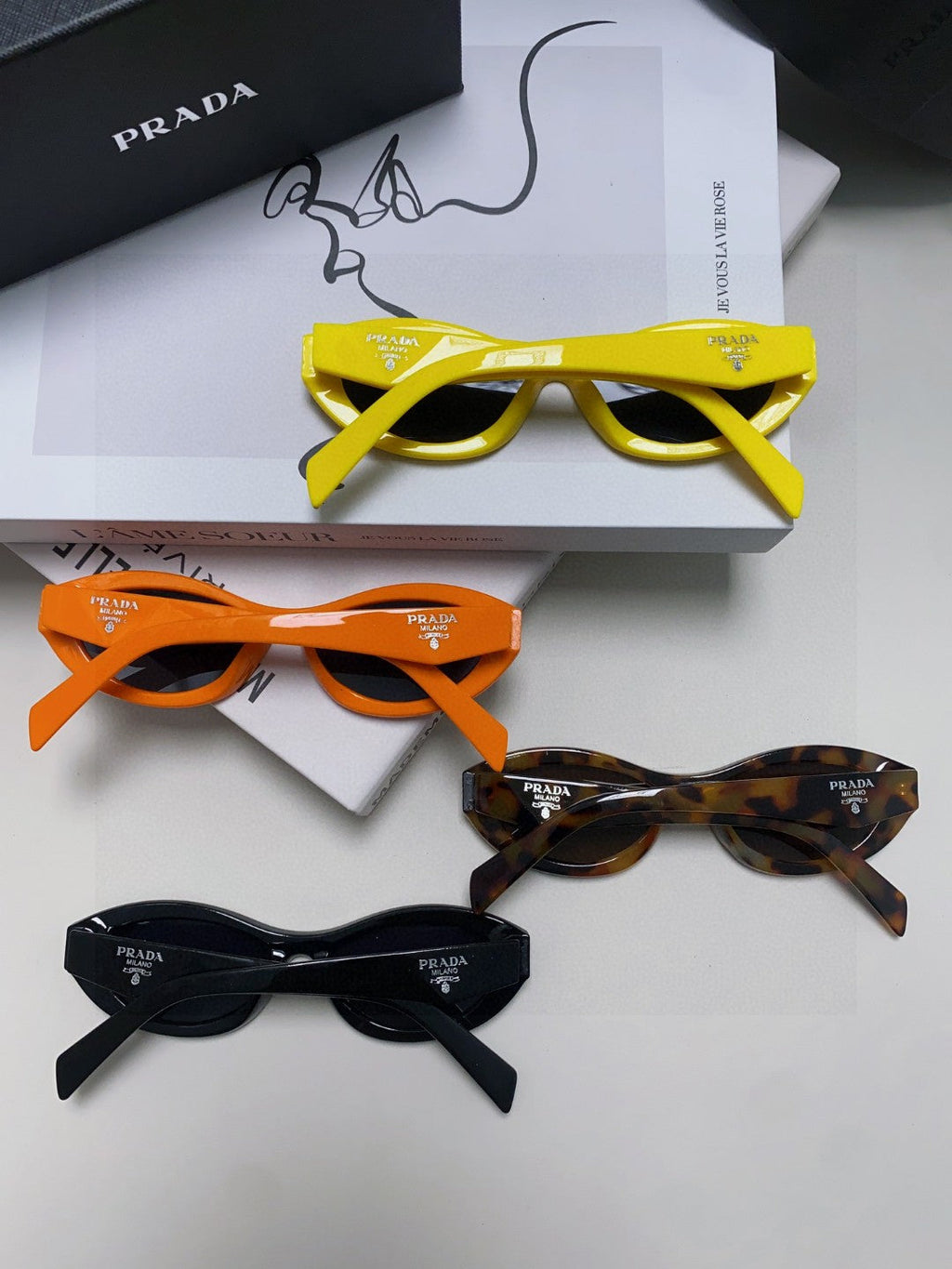 Prada Fashion Brown Lens Sunglasses for Men & Women - 382695 - detail image 7