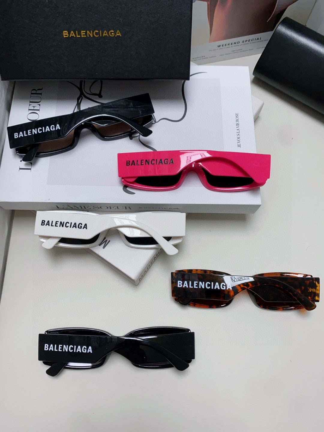 Balenciaga Fashion Silver Lens Sunglasses for Men & Women - 382912 - detail image 8