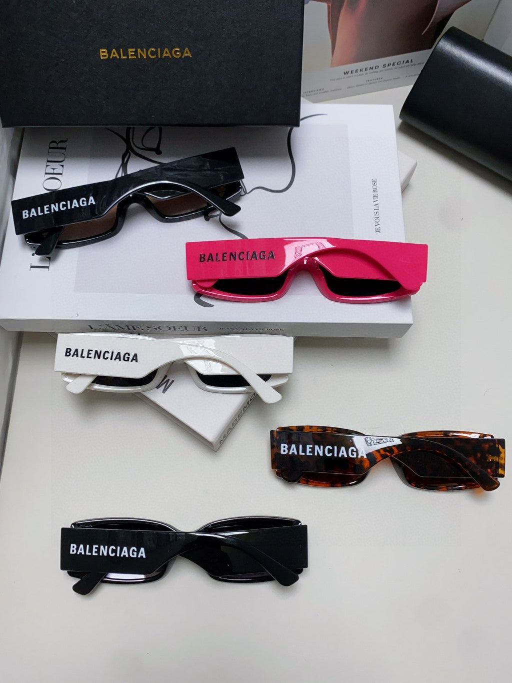 Balenciaga Fashion Silver Lens Sunglasses for Men & Women - 382916 - detail image 8