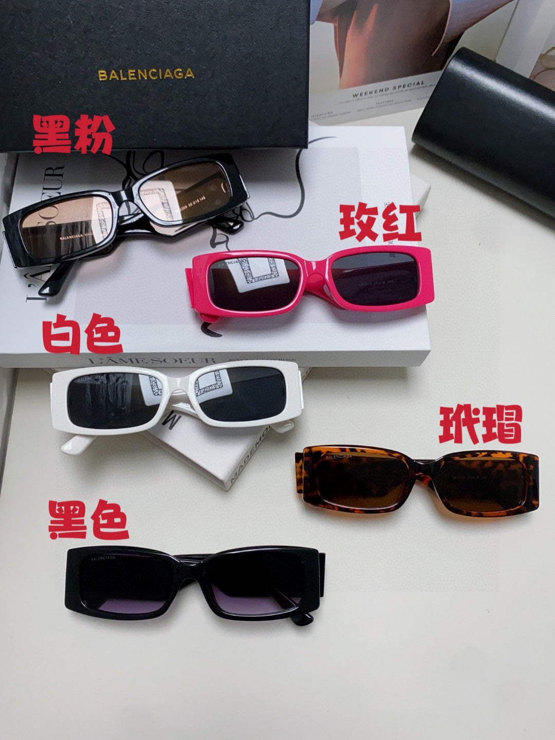 Balenciaga Fashion Silver Lens Sunglasses for Men & Women - 382916 - detail image 9