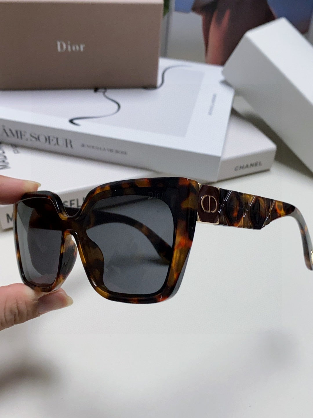 Dior Fashion Silver Lens Sunglasses for Women - 382434 - detail image 5