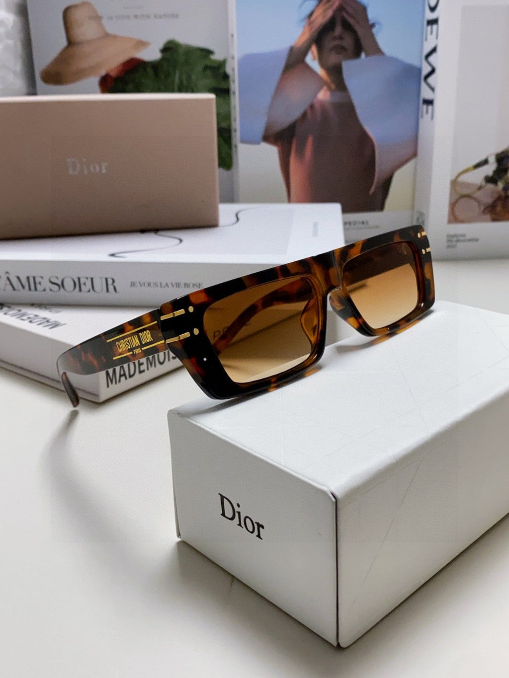 Dior Square Brown Lens Sunglasses for Men & Women - 382436 - detail image 7