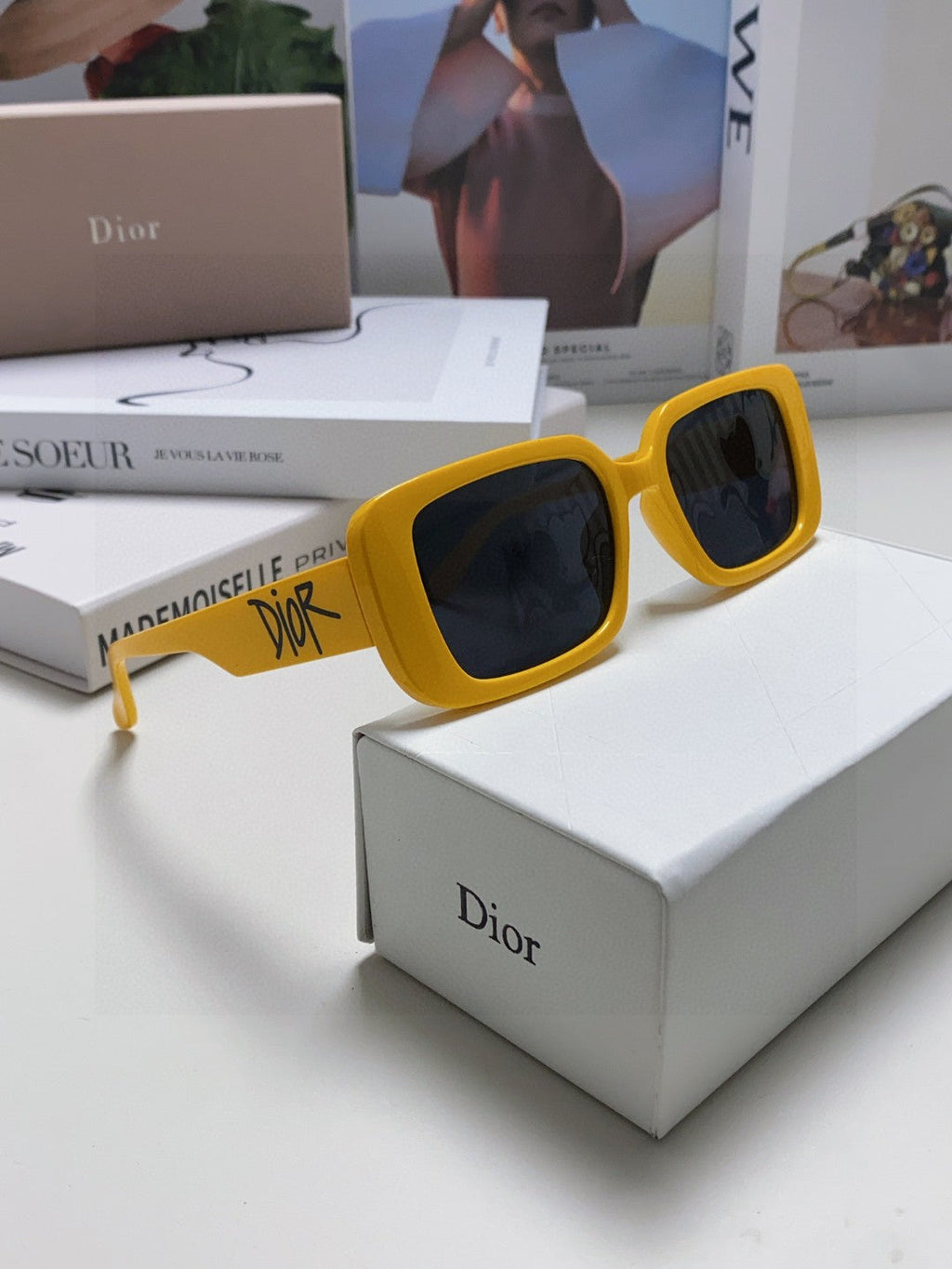 Dior Square Brown Lens Sunglasses for Women - 382439 - detail image 7