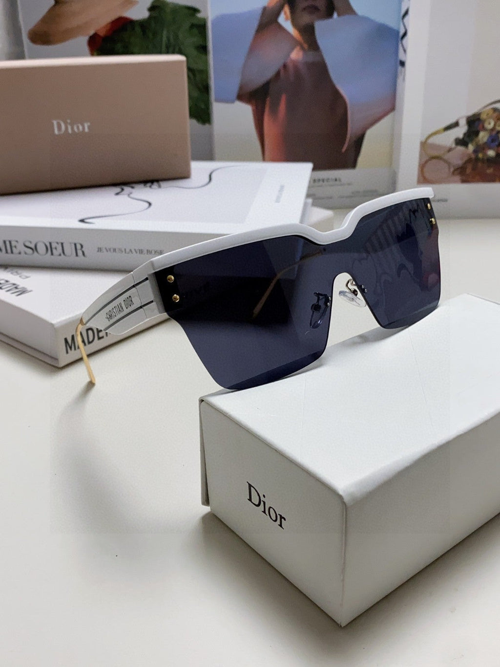 Dior Fashion Black Lens Sunglasses for Men & Women - 382443 - detail image 7
