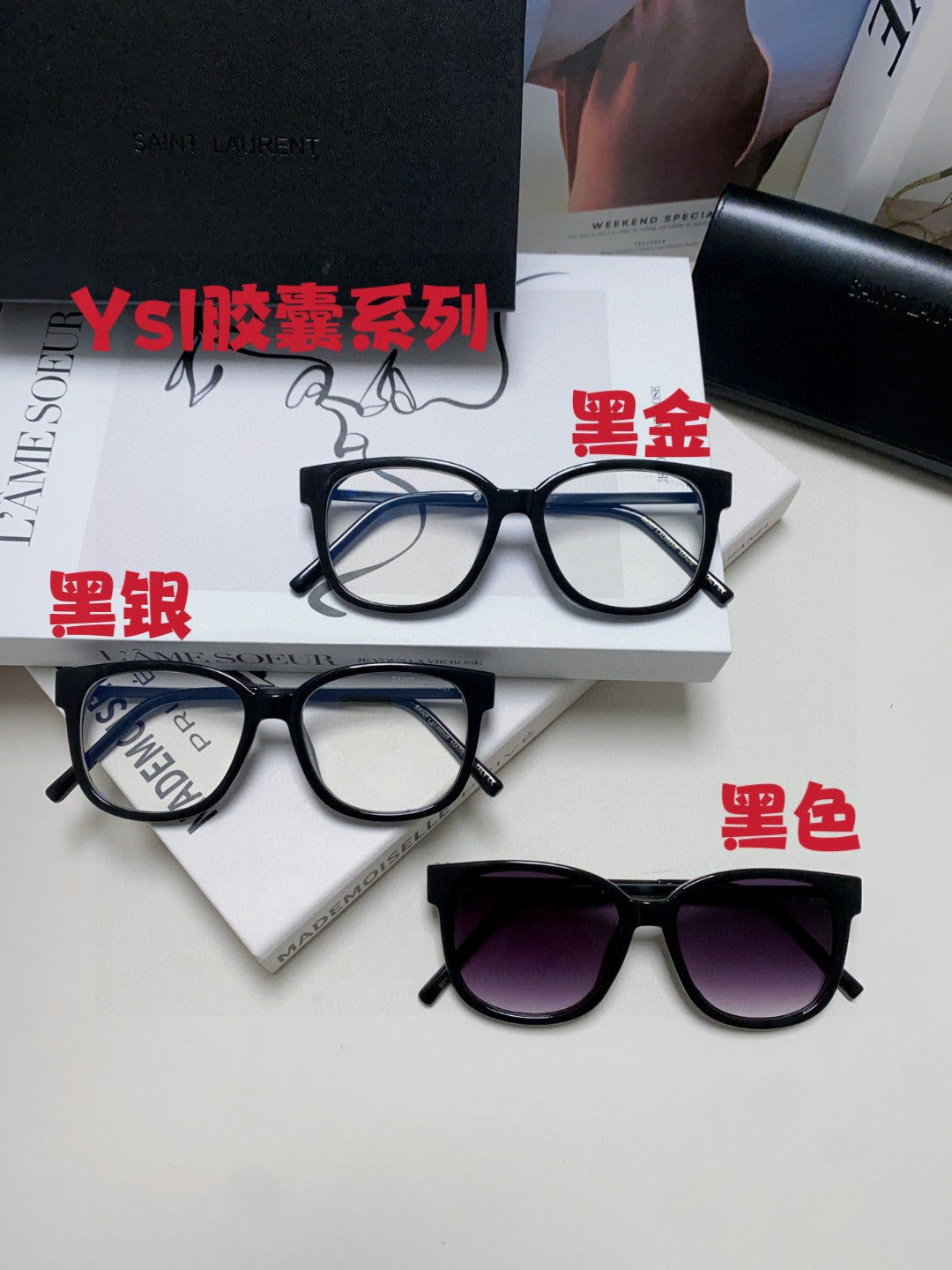 Saint Laurent M480 Fashion Black Lens Sunglasses for Men & Women - detail image 9