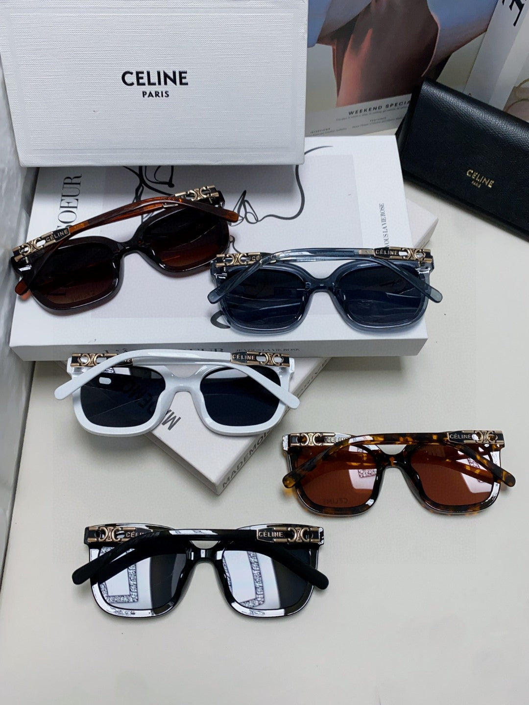 Celine Fashion Red Lens Sunglasses for Men & Women - 398807 - detail image 7