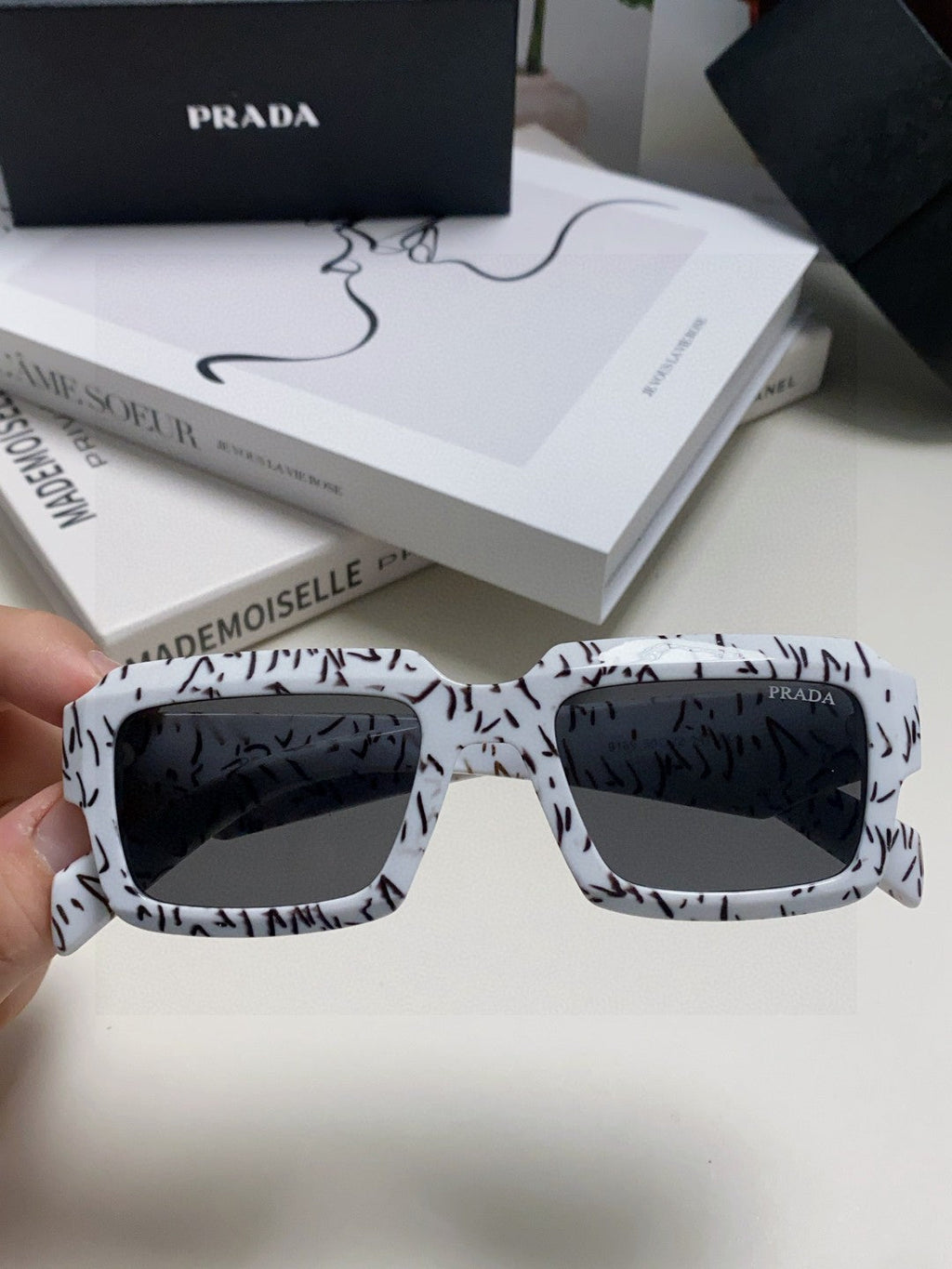 Prada Fashion Gray Lens Sunglasses for Women - 398890 - detail image 3