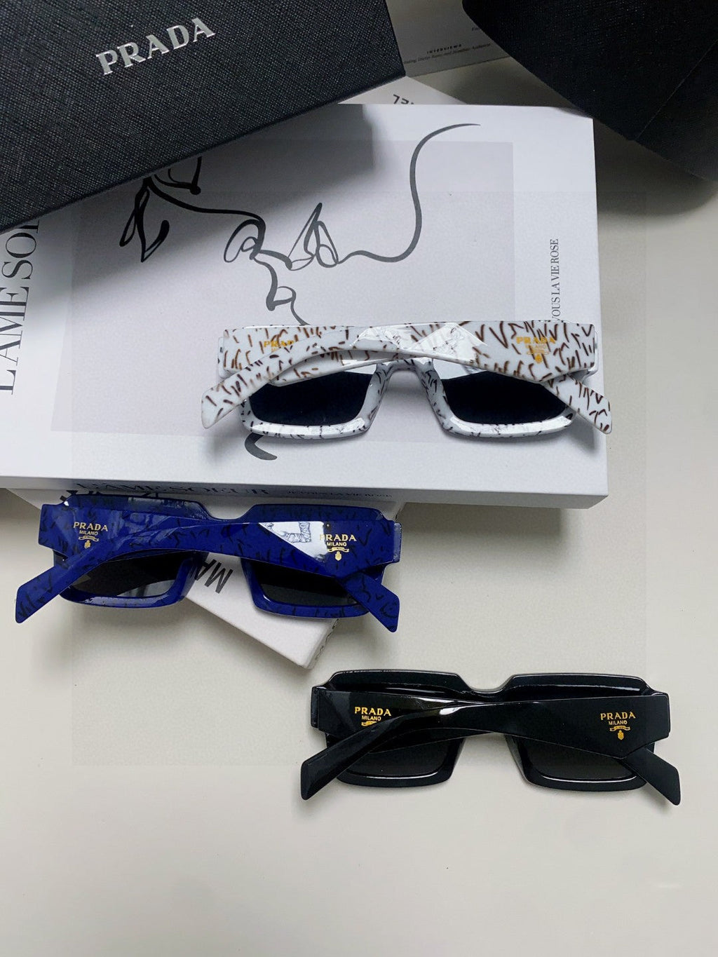Prada Fashion Gray Lens Sunglasses for Women - 398890 - detail image 8