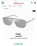 Prada Fashion Silver Lens Sunglasses for Men - 398896