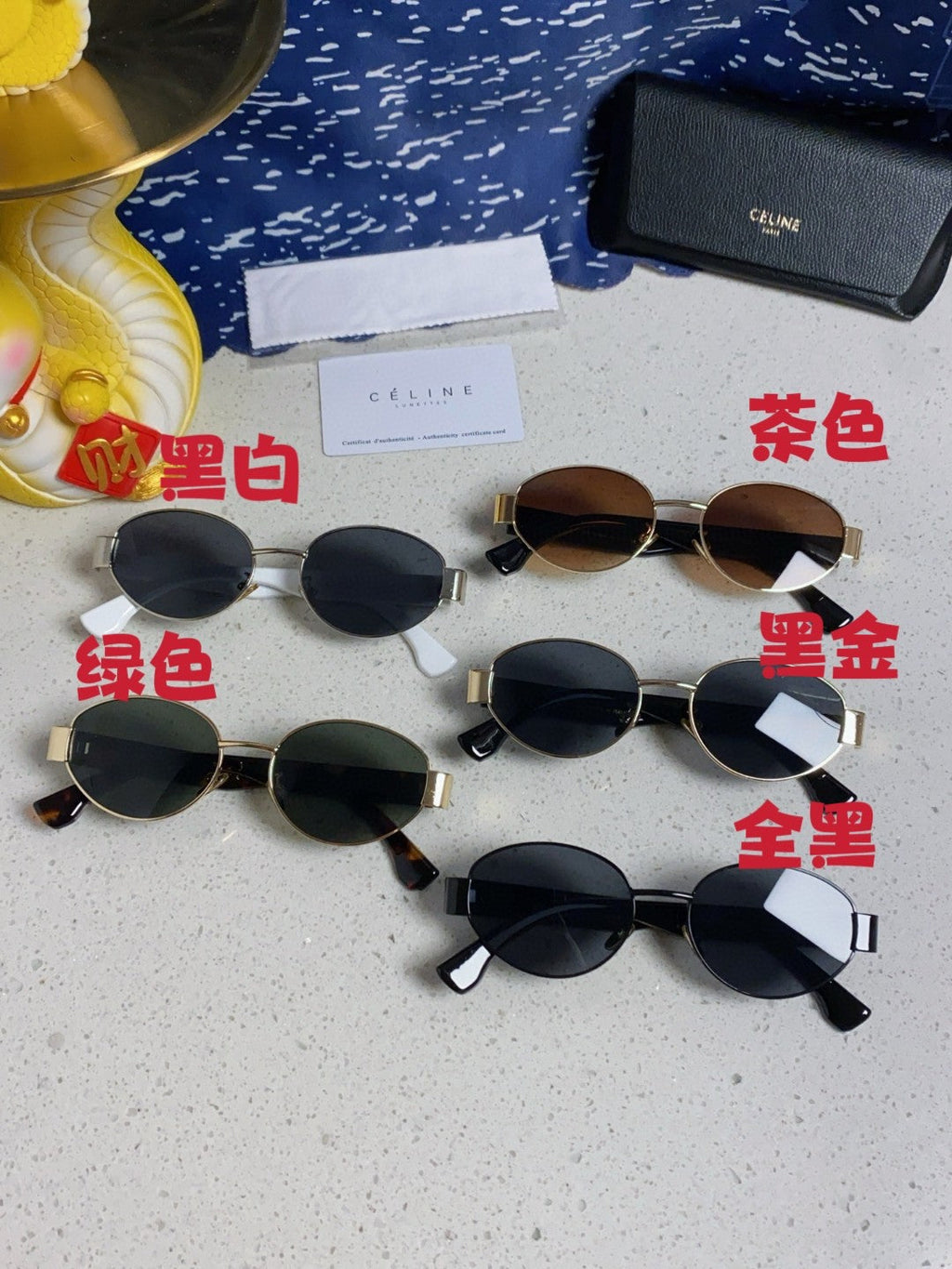 Celine Round Silver Lens Sunglasses for Men & Women - 398832 - detail image 12