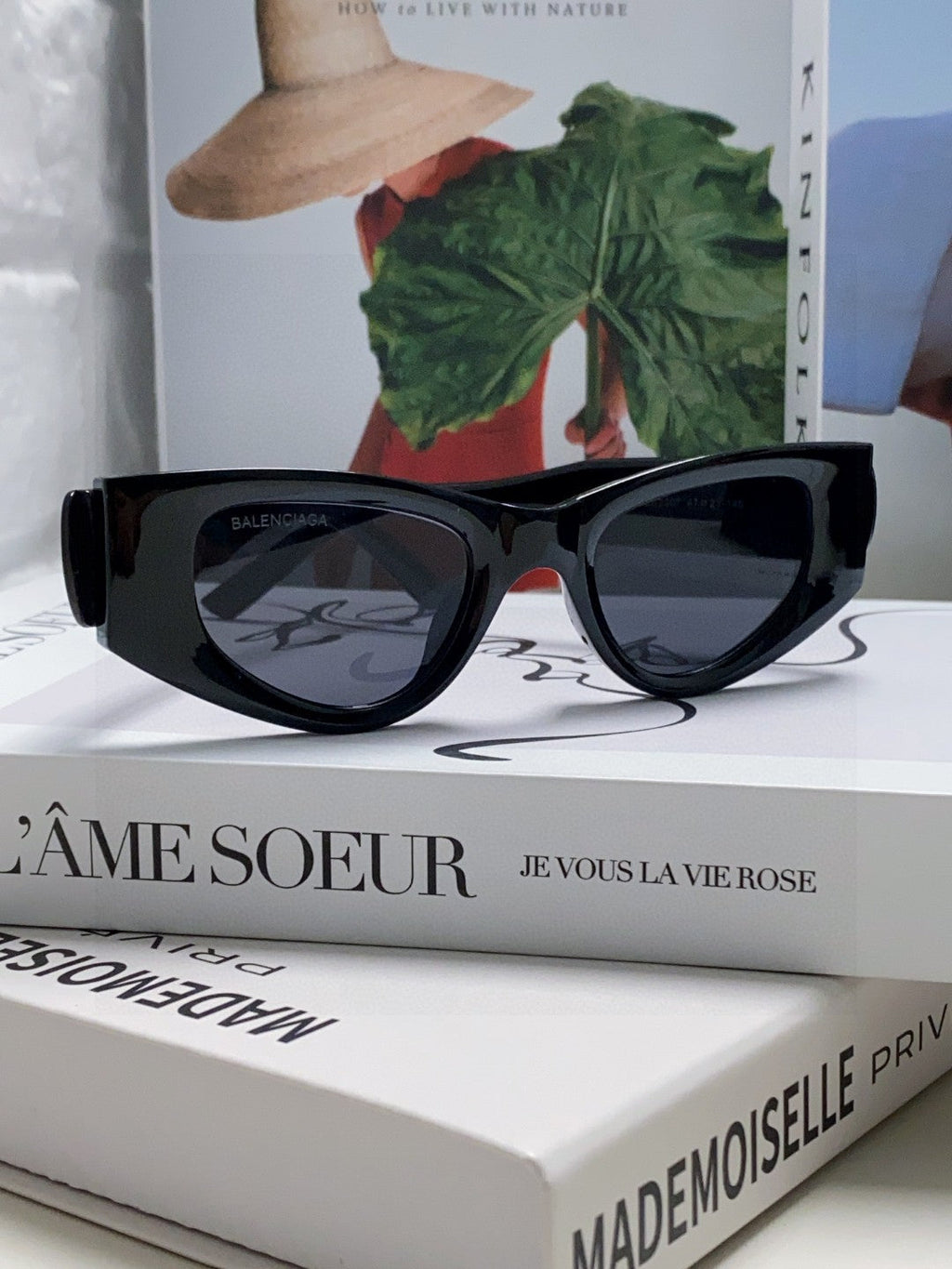 Balenciaga Polarized Cat-Eye Orange Lens Sunglasses for Men & Women - 416101 - detail image 3