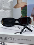 Saint Laurent Blue-Light Cat-Eye Black Lens Sunglasses for Men & Wome - 415555