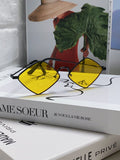 Saint Laurent Fashion Yellow Lens Sunglasses for Women - 415556
