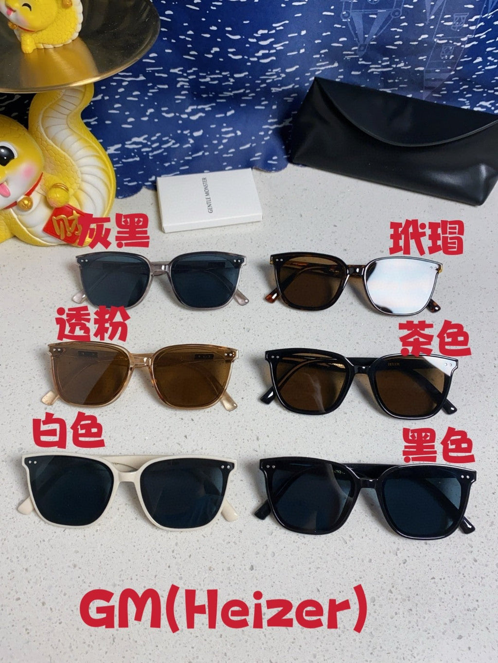 Gentle Monster HEIZER Square Red Lens Sunglasses for Men & Women - 432937 - detail image 12