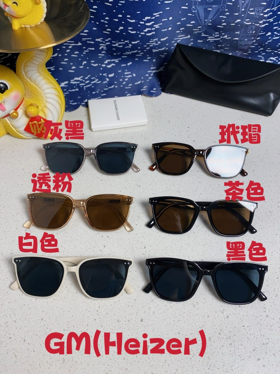 Gentle Monster HEIZER Square Red Lens Sunglasses for Men & Women - 432937 - detail image 12