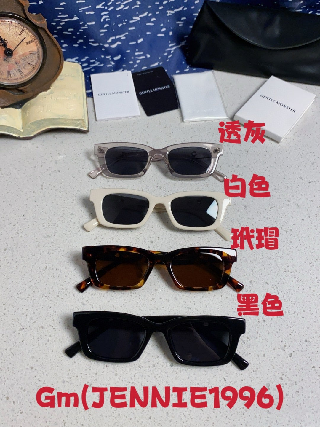 Gentle Monster JENNIE1996 Cat-Eye Gray Lens Sunglasses for Women - detail image 12