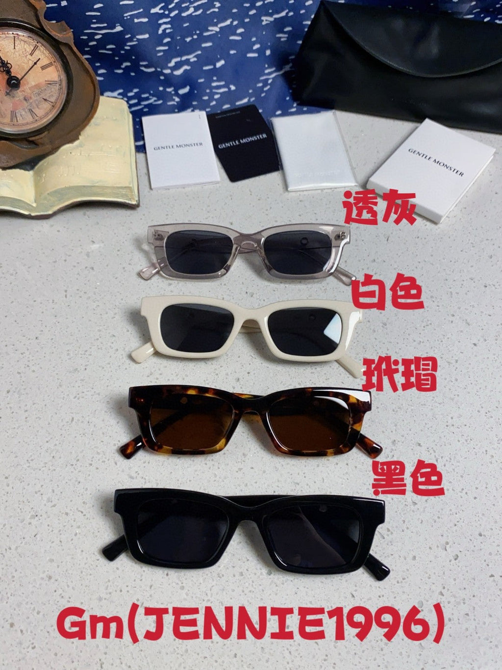 Gentle Monster JENNIE1996 Cat-Eye Silver Lens Sunglasses for Women - detail image 13