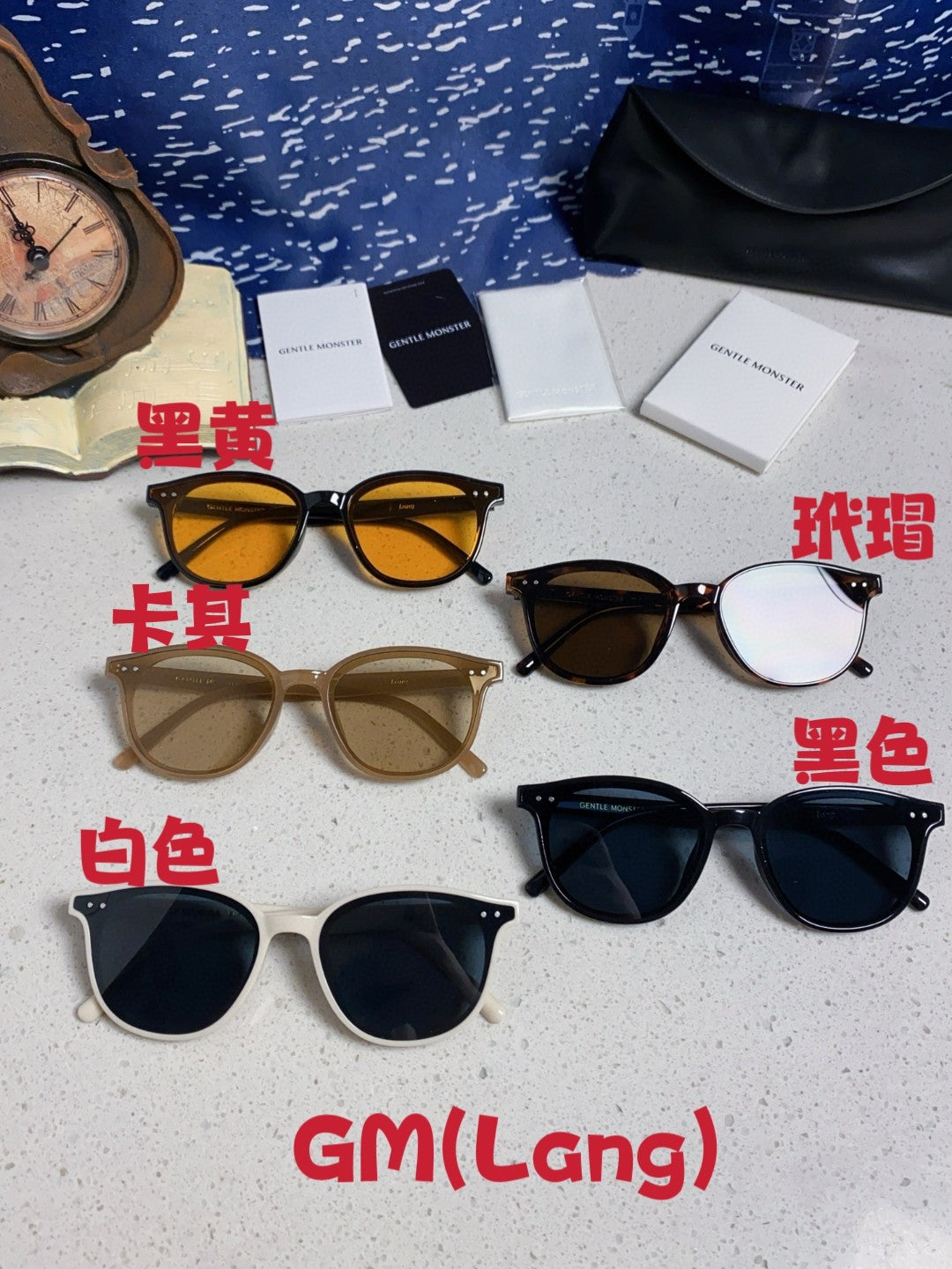 Gentle Monster LANG Square Gray Lens Sunglasses for Men & Women - detail image 12