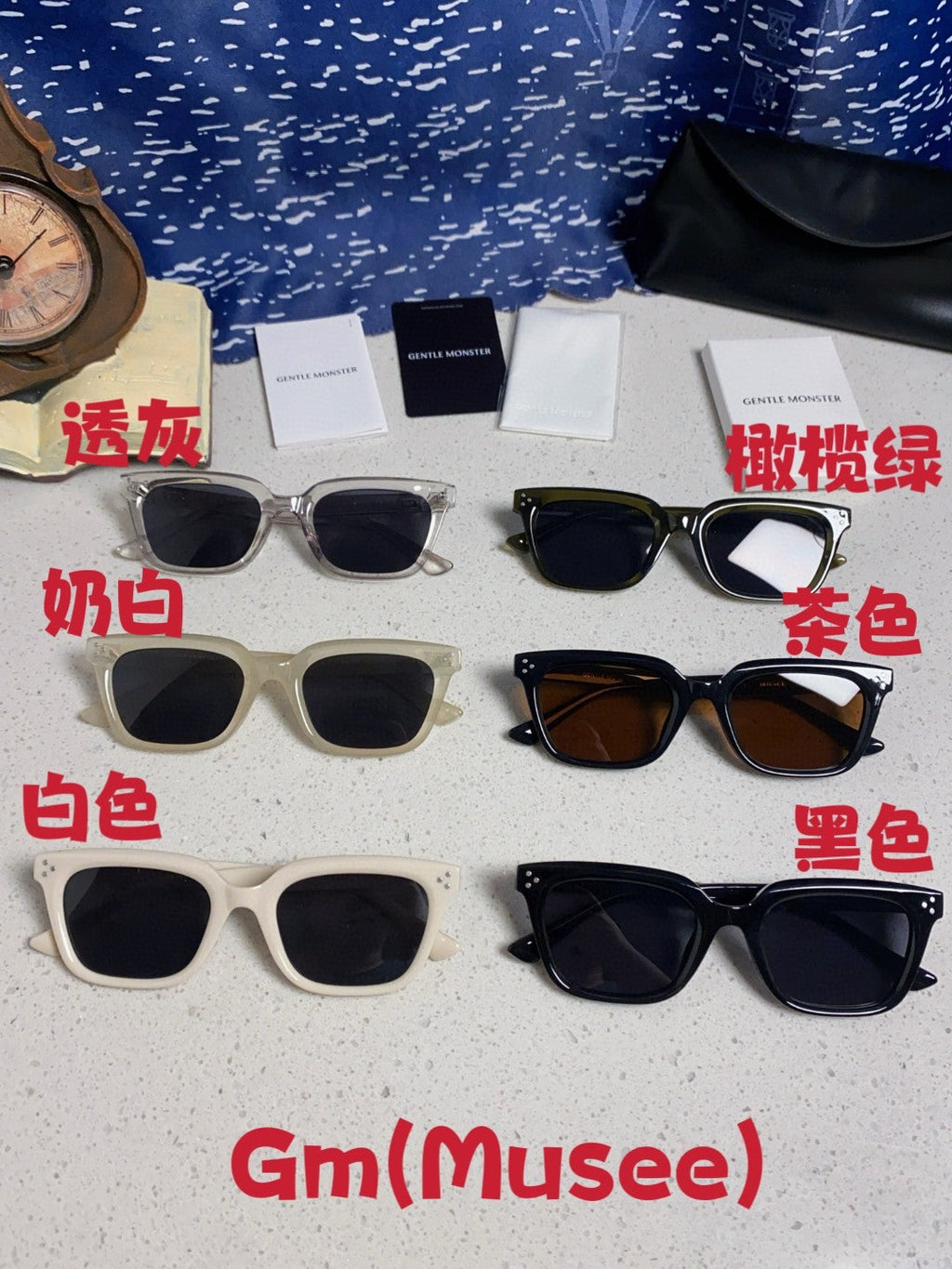 Gentle Monster MUSEE Fashion Gray Lens Sunglasses for Men & Women - 383120 - detail image 12
