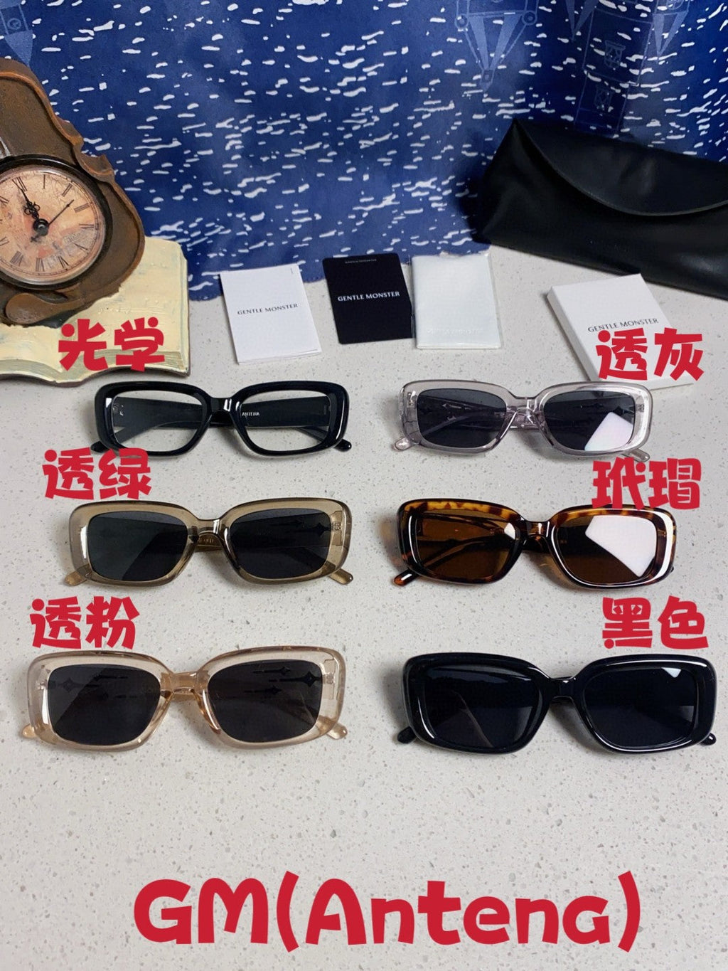 Gentle Monster ANTENA Square Gray Lens Sunglasses for Men & Women - 399374 - detail image 12