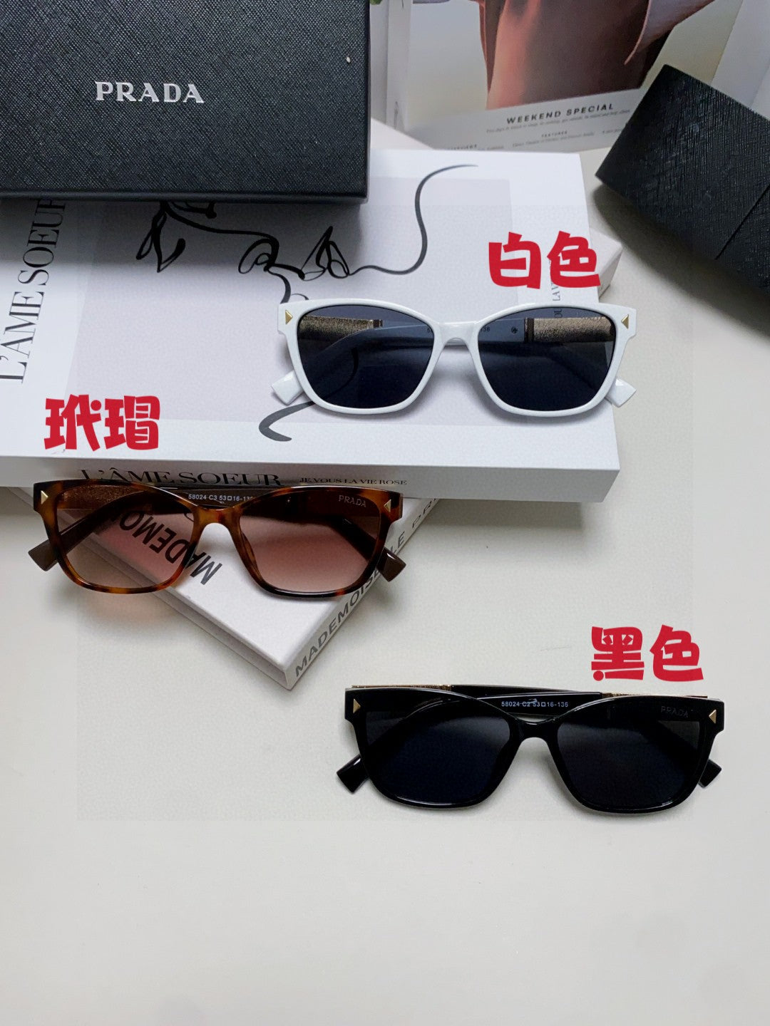 Prada Oversized Silver Lens Sunglasses for Men & Women - 449381 - detail image 9