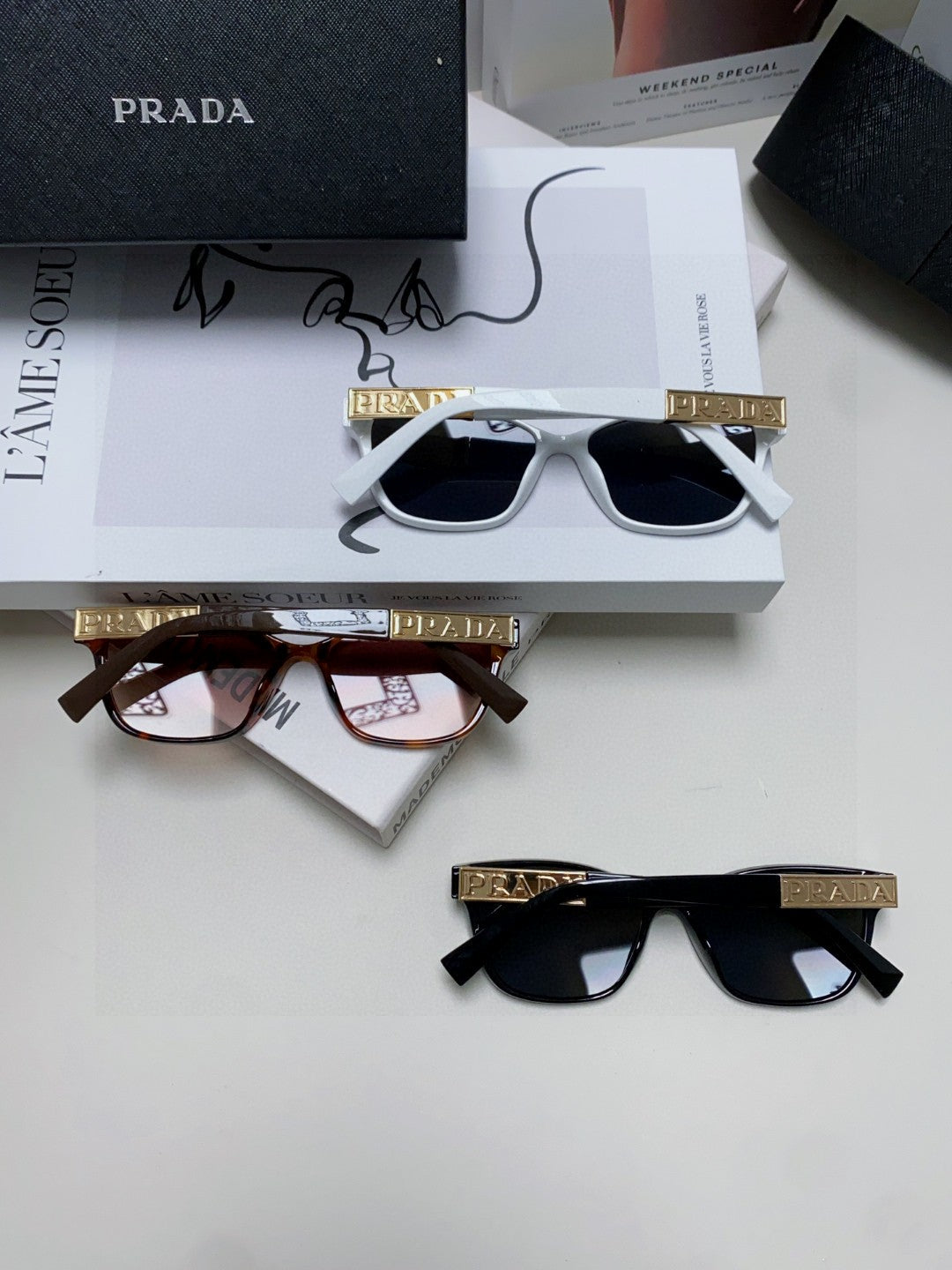 Prada Oversized Gray Lens Sunglasses for Men & Women - 449382