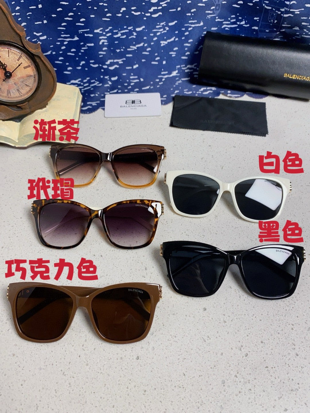 Balenciaga BB0102SA Fashion Red Lens Sunglasses for Men & Women - detail image 12