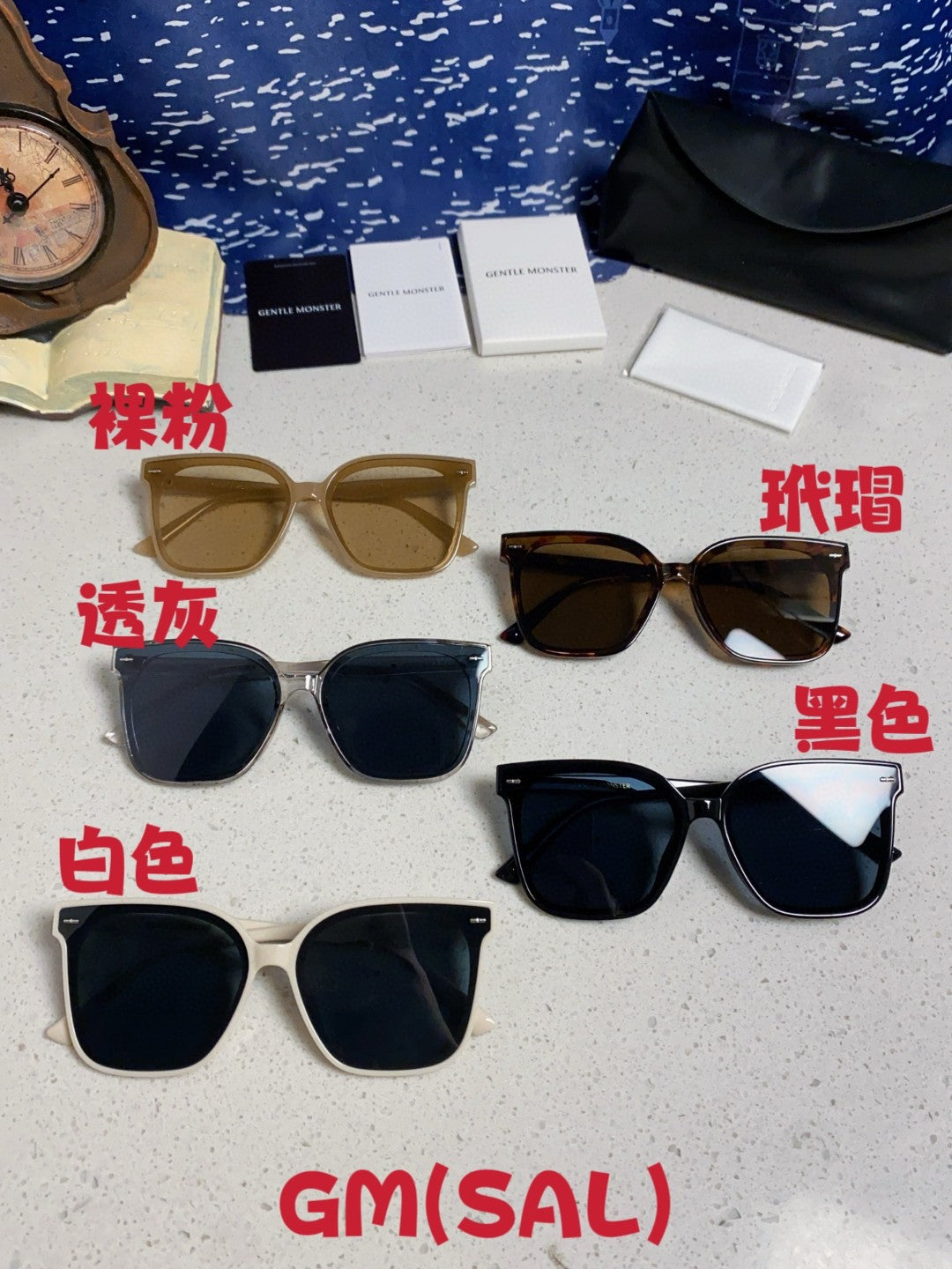 Gentle Monster SAL Acetate Square Black Lens Sunglasses for Men & Wom - 432941 - detail image 12