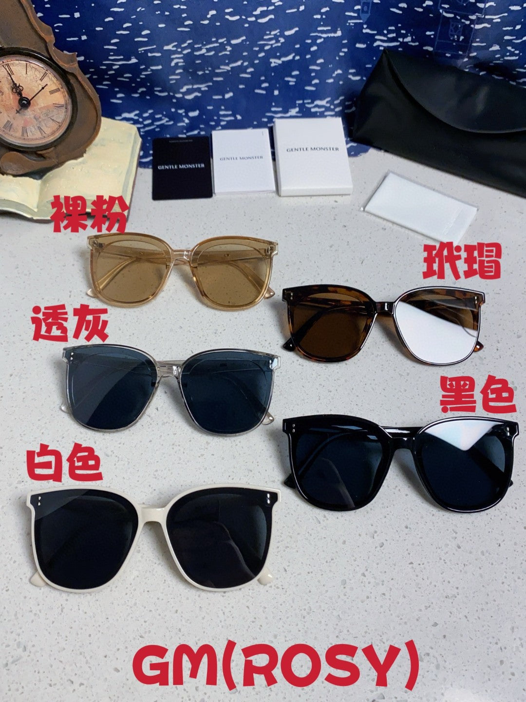Gentle Monster ROSY Square Black Lens Sunglasses for Men & Women - 432951 - detail image 12